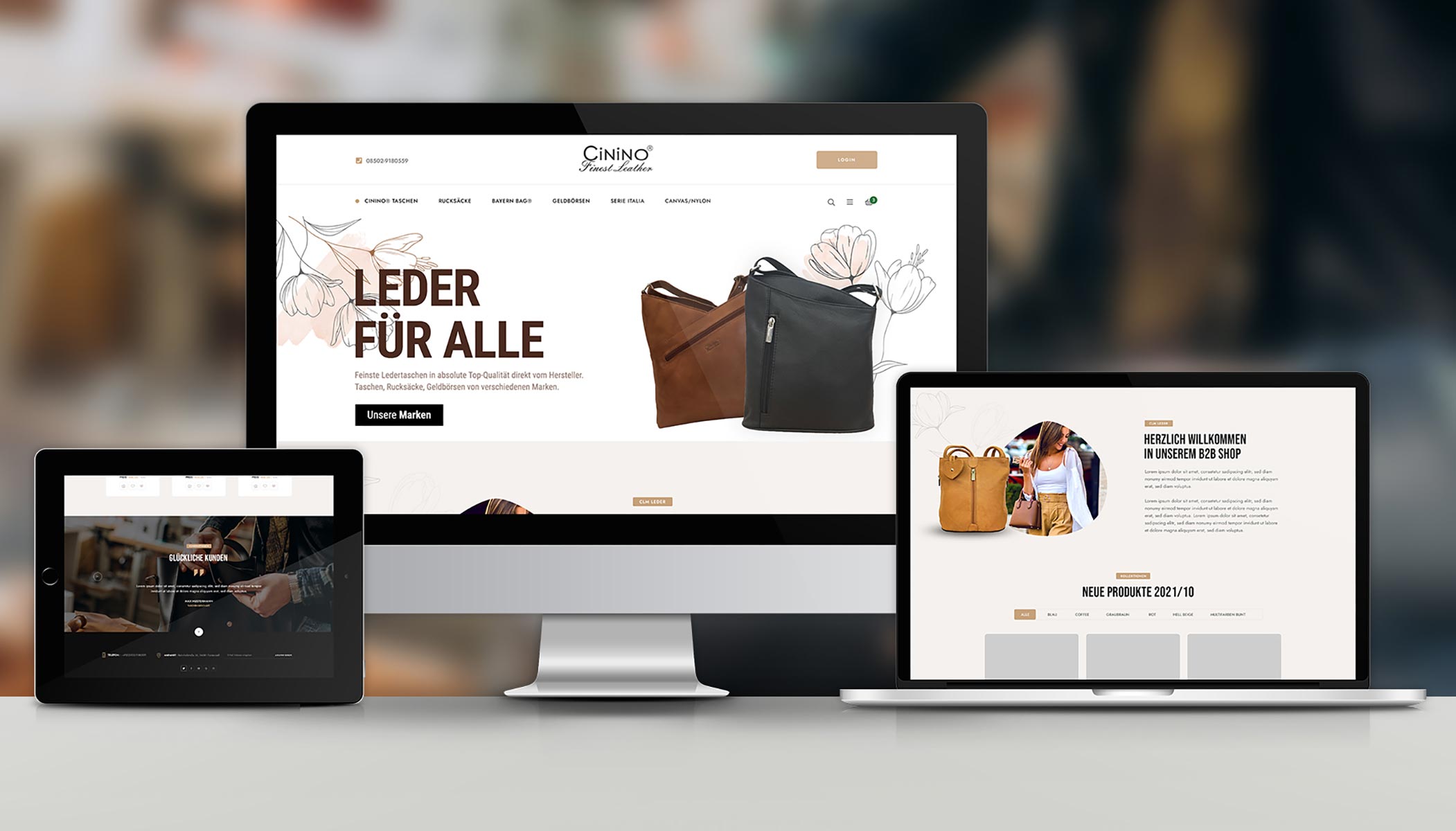 Cinino CLM Lederwaren | Handel & Dienstleistungen | SEIDL Marketing & Werbeagentur - Webdesign Passau