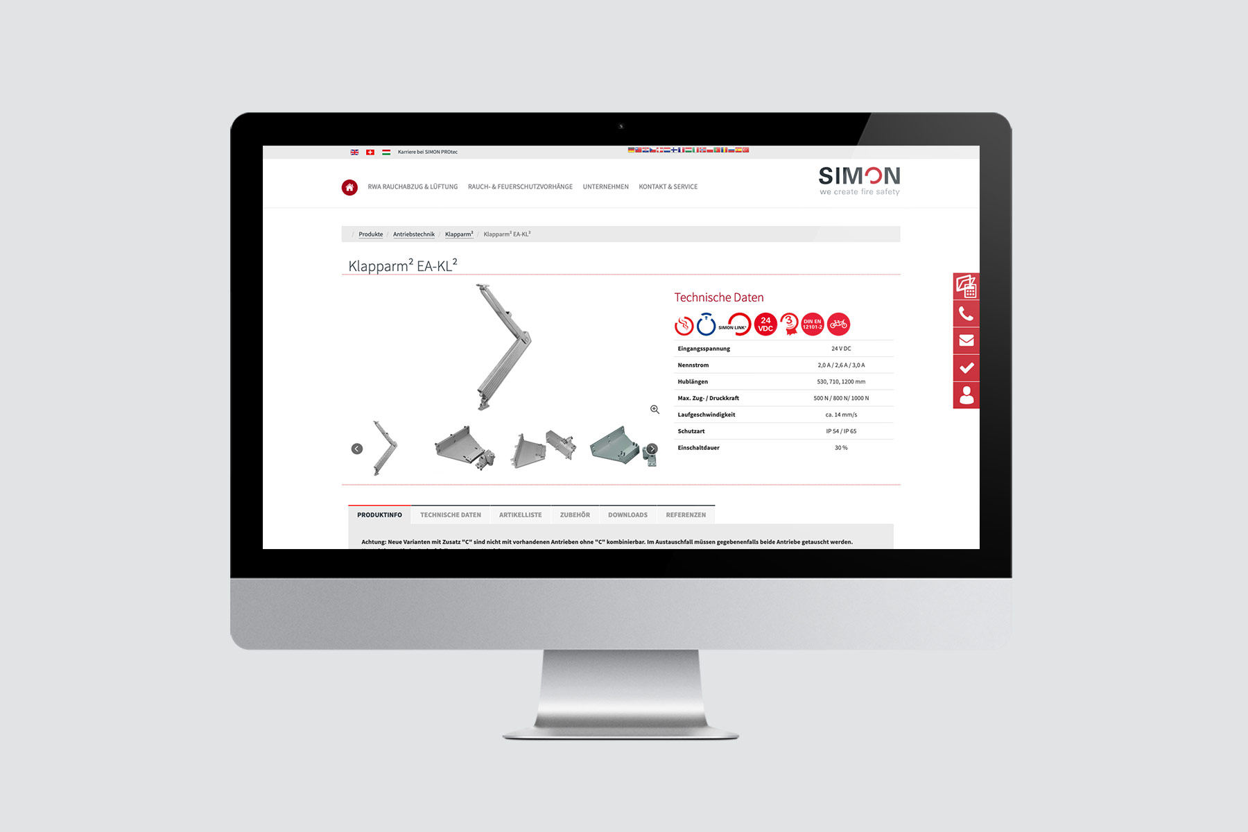 SIMON PROtec | Industrie & Handwerk | SEIDL Marketing & Werbeagentur - Webdesign Passau