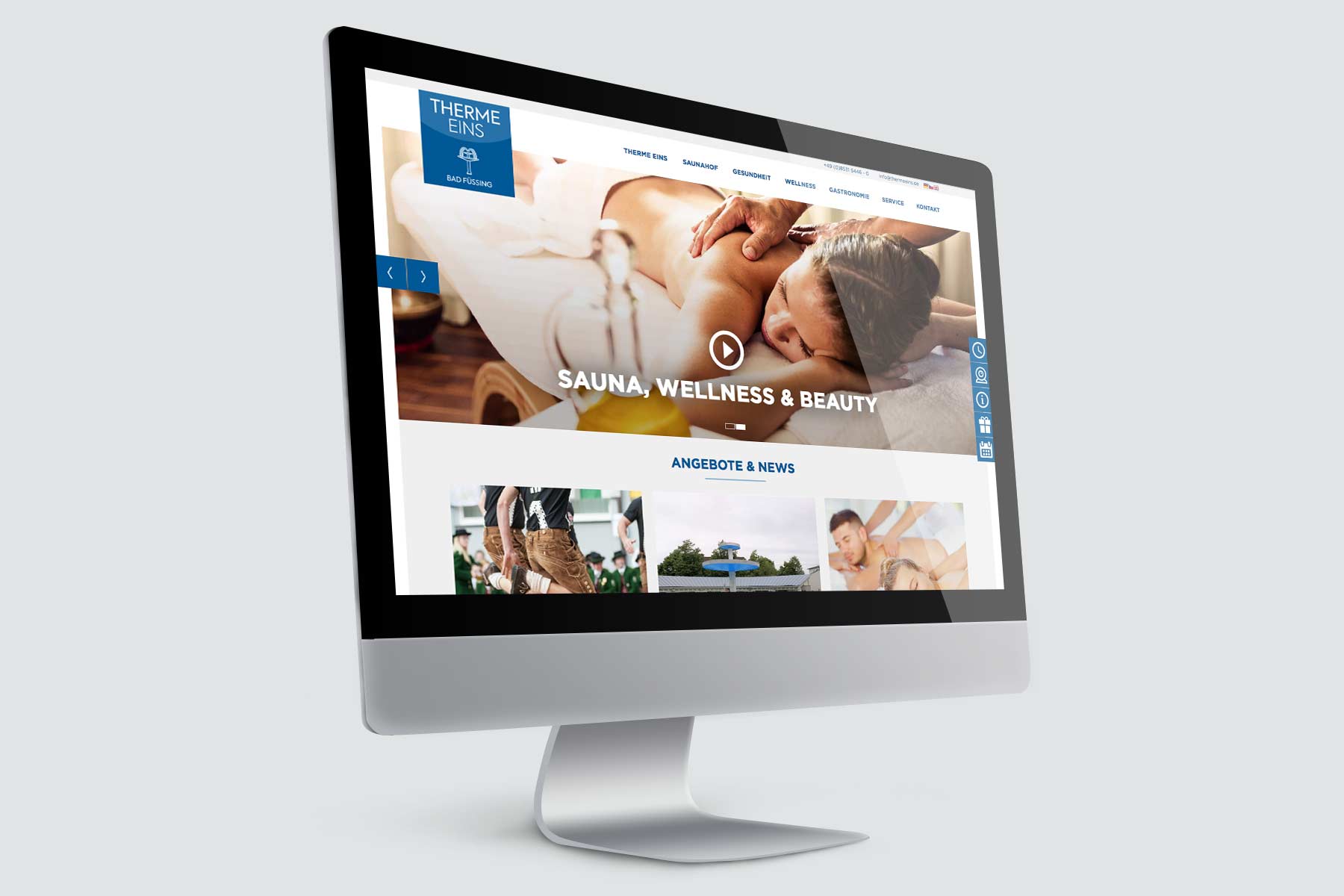 THERME EINS | Gesundheit & Wohlbefinden | SEIDL Marketing & Werbeagentur - Webdesign Passau